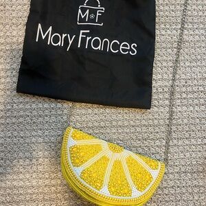 Mary Frances Citrus Beaded Clutch